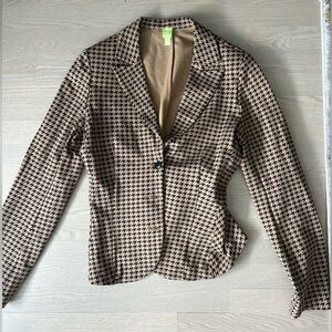 Tristan Brown and Black Houndstooth Blazer